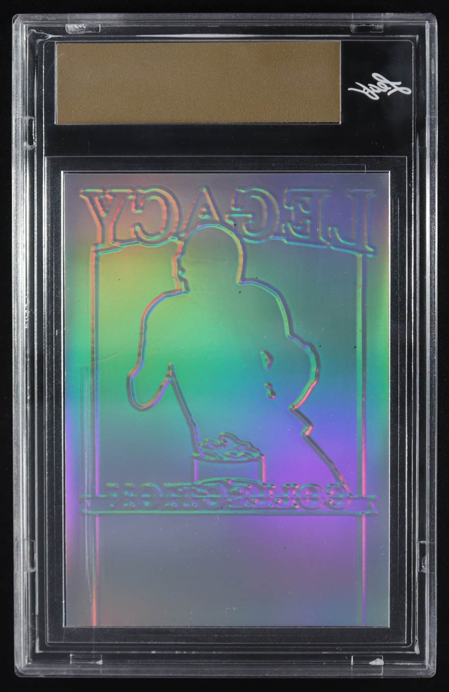 Joe Montana 2024 Leaf Joe Montana Legacy Base Auto Pre-Production Proof Prismatic Blue #NNO #1/1 (Leaf) at PristineAuction.com Joe Montana 2024 Leaf Joe Montana Legacy Base Auto Pre-Production Proof Prismatic Blue #NNO #1/1 (Leaf) at PristineAuction.com
