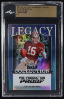 Joe Montana 2024 Leaf Joe Montana Legacy Base Auto Pre-Production Proof Prismatic Blue #NNO #1/1 (Leaf) at PristineAuction.com