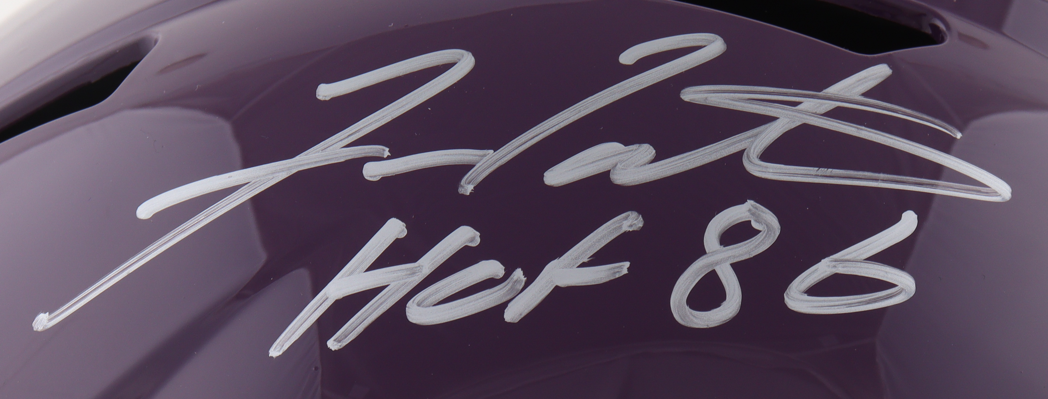 Fran Tarkenton Signed Vikings Full-Size Speed Helmet Inscribed "HOF 86" (Beckett) at PristineAuction.com Fran Tarkenton Signed Vikings Full-Size Speed Helmet Inscribed "HOF 86" (Beckett) at PristineAuction.com