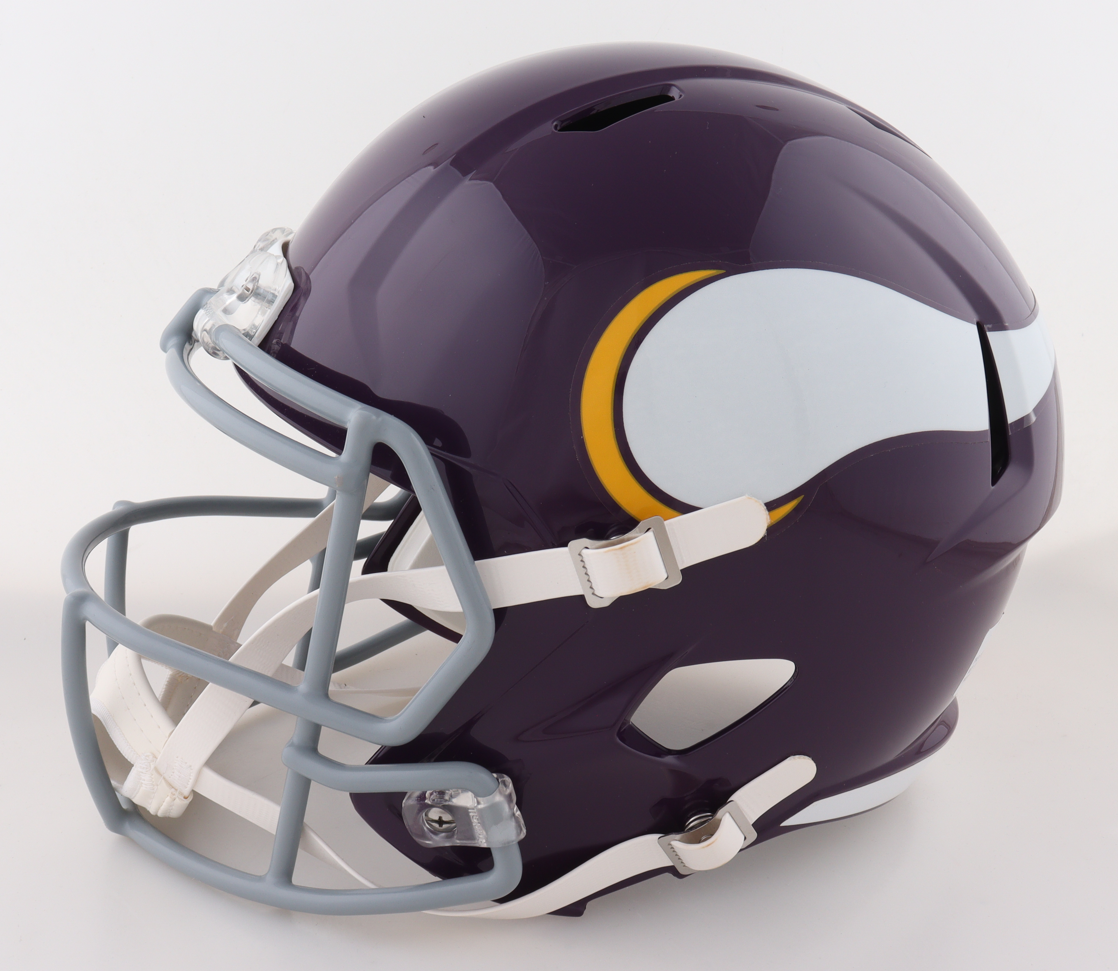 Fran Tarkenton Signed Vikings Full-Size Speed Helmet Inscribed "HOF 86" (Beckett) at PristineAuction.com Fran Tarkenton Signed Vikings Full-Size Speed Helmet Inscribed "HOF 86" (Beckett) at PristineAuction.com