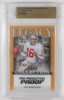 Joe Montana 2024 Leaf Joe Montana Legacy Base Auto Pre-Production Proof Clear Gold #NNO #1/1 (Leaf) at PristineAuction.com
