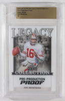 Joe Montana 2024 Leaf Joe Montana Legacy Base Auto Pre-Production Proof Clear White #NNO #1/1 (Leaf) at PristineAuction.com
