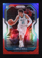 LaMelo Ball 2020-21 Panini Prizm Prizms Red White and Blue #278 RC at PristineAuction.com