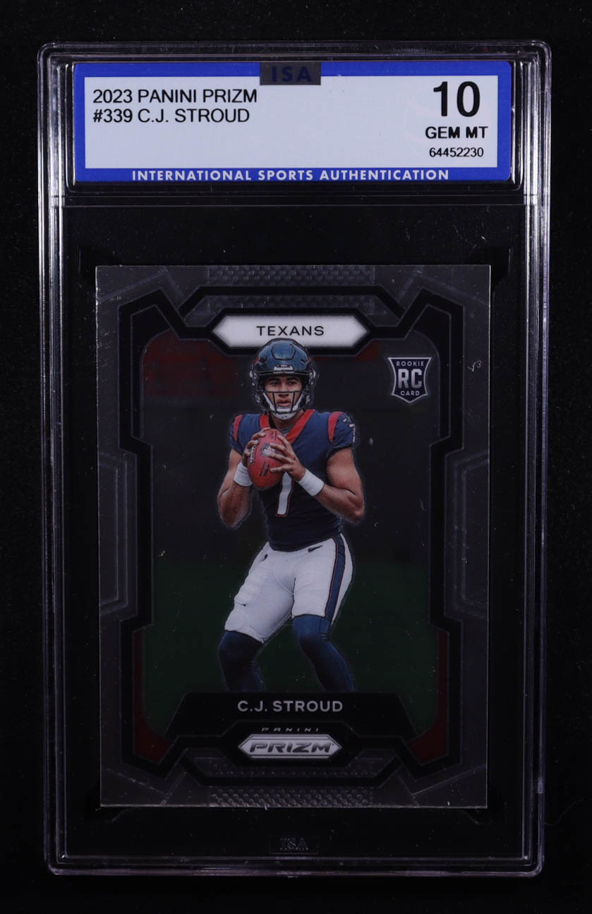 CJ Stroud 2023 Panini Prizm #339 RC (ISA 10) at PristineAuction.com CJ Stroud 2023 Panini Prizm #339 RC (ISA 10) at PristineAuction.com