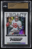 Joe Montana 2024 Leaf Joe Montana Legacy Base Auto Pre-Production Proof Prismatic White #NNO #1/1 (Leaf) at PristineAuction.com