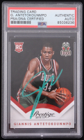 Giannis Antetokounmpo Signed 2013-14 Prestige #175 RC (PSA) at PristineAuction.com