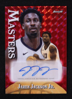 Jaren Jackson Jr. 2024-25 Finest Masters Autographs Red Geometric Refractors #MAJJ #2/5 at PristineAuction.com