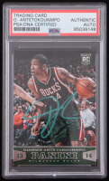 Giannis Antetokounmpo Signed 2013-14 Panini #194 RC (PSA) at PristineAuction.com