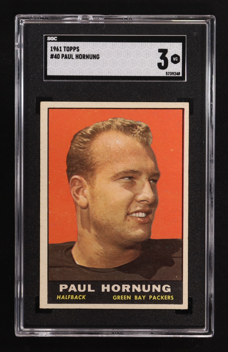 Paul Hornung 1961 Topps #40 (SGC 3) at PristineAuction.com Paul Hornung 1961 Topps #40 (SGC 3) at PristineAuction.com