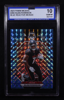 Bijan Robinson 2023 Panini Mosaic Blue Reactive #22 RC (ISA 10) at PristineAuction.com