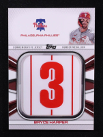 Bryce Harper 2022 Topps Commemorative Player Jersey Number Medallions #JNMBH at PristineAuction.com