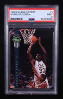 Shaquille O'Neal 1992 Classic Four Sport #1 RC (PSA 9) at PristineAuction.com