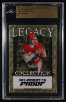 Joe Montana 2024 Leaf Joe Montana Legacy Base Auto Pre-Production Proof Super Prismatic Gold #NNO #1/1 (Leaf) at PristineAuction.com