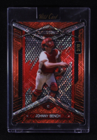 Johnny Bench 2024 Wild Card Alumination Orange Cross Hatch Foil #BCJB #03/10 at PristineAuction.com