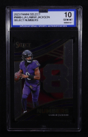 Lamar Jackson 2023 Panini Select Numbers #NMB-LJA (ISA 10) at PristineAuction.com