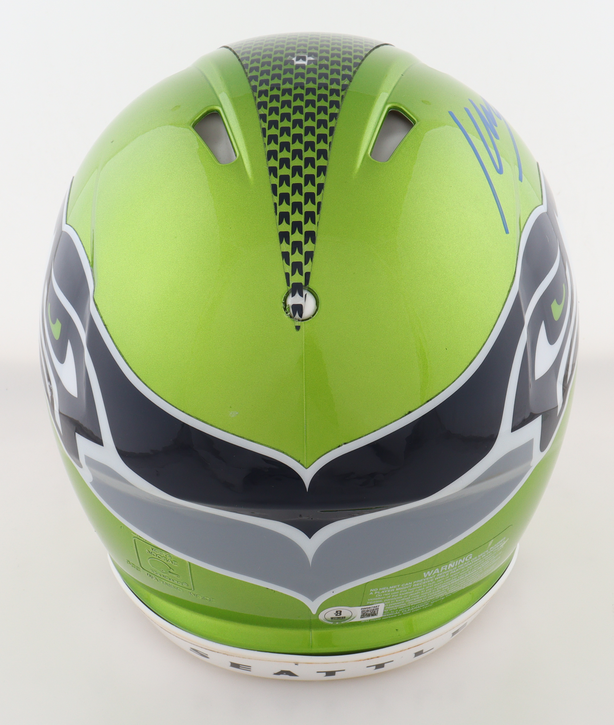 Kenneth Walker III Signed Seahawks Full-Size Authentic On-Field Speed Helmet (Beckett) at PristineAuction.com Kenneth Walker III Signed Seahawks Full-Size Authentic On-Field Speed Helmet (Beckett) at PristineAuction.com