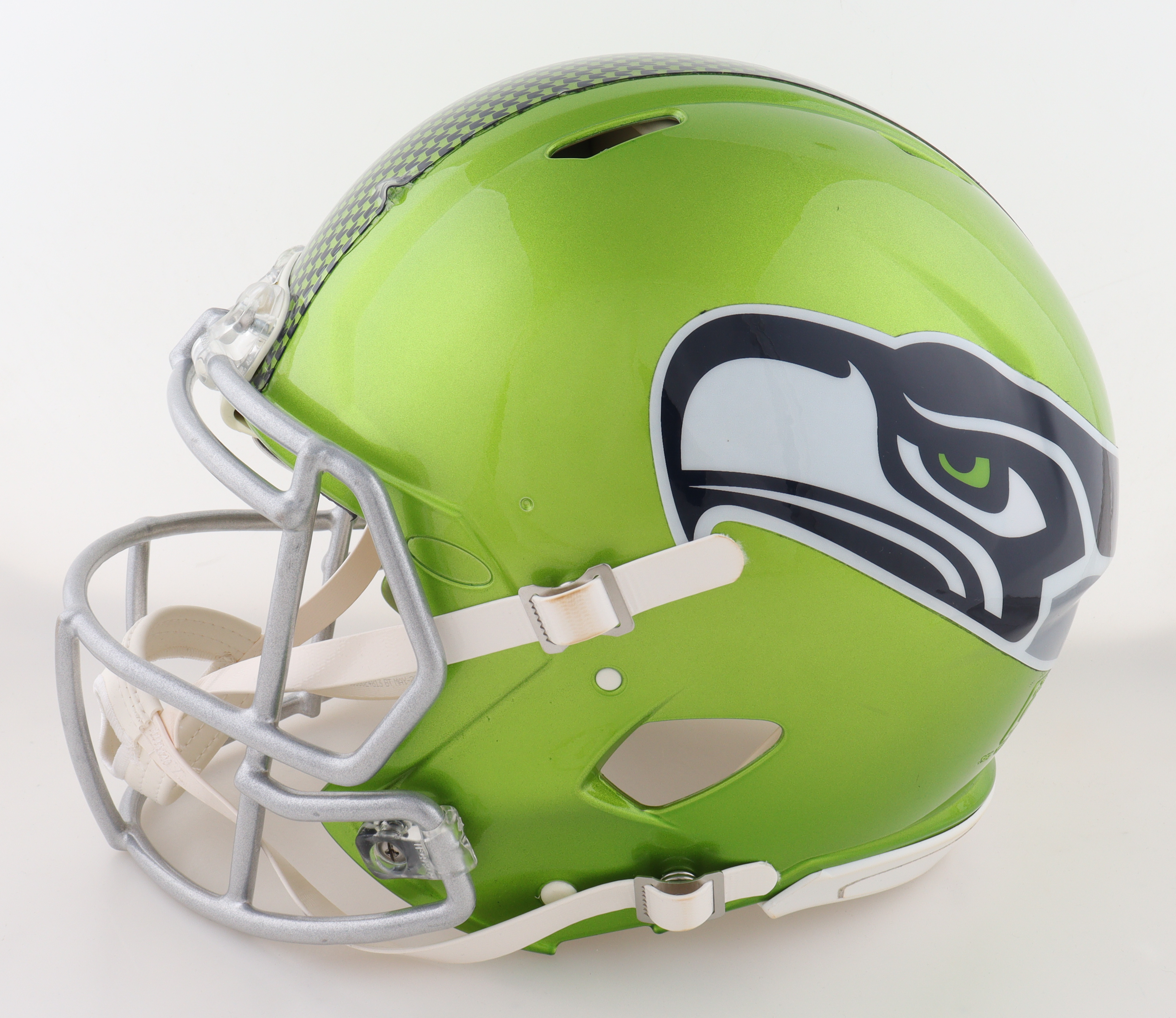 Kenneth Walker III Signed Seahawks Full-Size Authentic On-Field Speed Helmet (Beckett) at PristineAuction.com Kenneth Walker III Signed Seahawks Full-Size Authentic On-Field Speed Helmet (Beckett) at PristineAuction.com