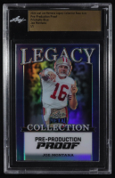 Joe Montana 2024 Leaf Joe Montana Legacy Base Auto Pre-Production Proof Prismatic Blue #NNO #1/1 (Leaf) at PristineAuction.com