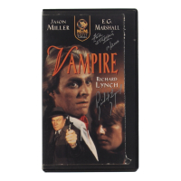 Richard Lynch Signed "Vampire" VHS Cover Insert Inscribed "10/2000" (JSA) at PristineAuction.com