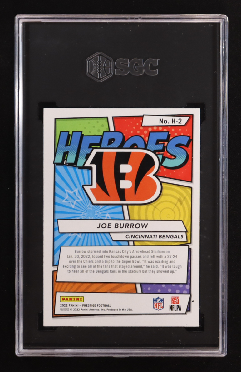 Joe Burrow 2022 Prestige Heroes #2 (SGC 9.5) at PristineAuction.com Joe Burrow 2022 Prestige Heroes #2 (SGC 9.5) at PristineAuction.com