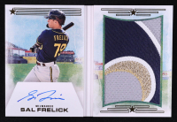 Sal Frelick 2023 Panini National Treasures America's Pastime Future Fame Autograph Memorabilia Booklets Gold #FFBSF RC #01/25 at PristineAuction.com