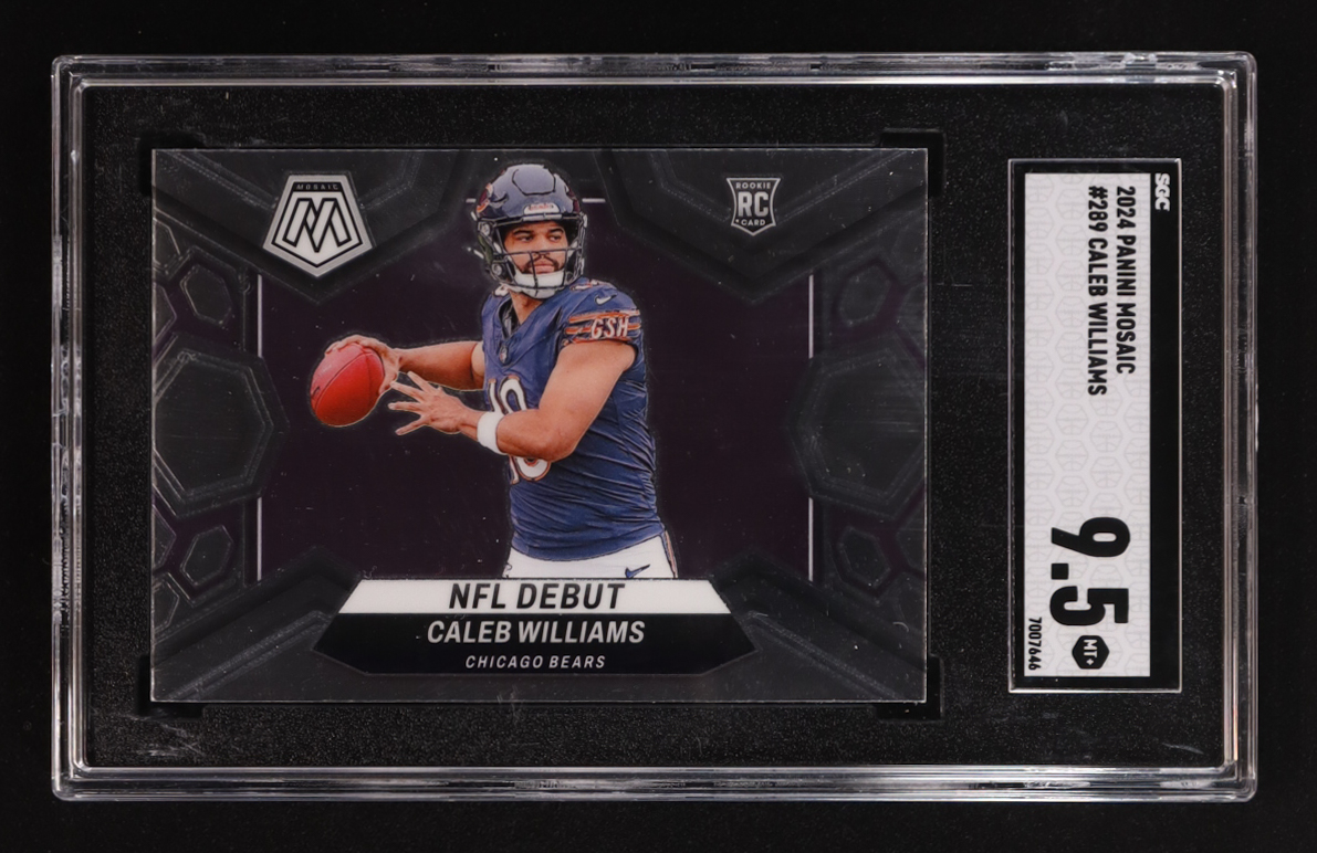 Caleb Williams 2024 Panini Mosaic #289 DEB RC (SGC 9.5) at PristineAuction.com Caleb Williams 2024 Panini Mosaic #289 DEB RC (SGC 9.5) at PristineAuction.com
