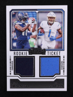 Jaxon Smith-Njigba / Quentin Johnston 2023 Panini Contenders Rookie Ticket Dual Swatches #14 RC at PristineAuction.com