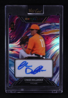 Chase Dollander 2024 Wild Card Metallix Autographs Wild Paint Purple Rainbow Foil #WMPA-CD #2/5 RC at PristineAuction.com