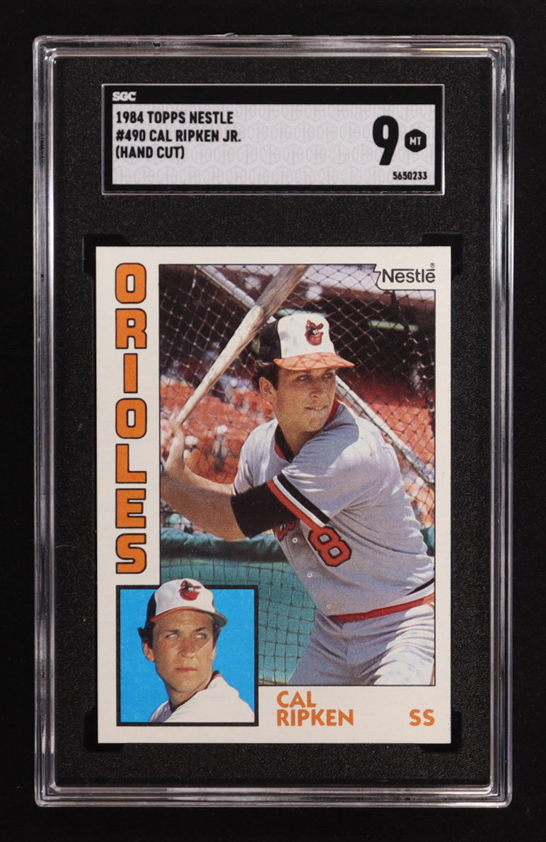 Cal Ripken Jr. 1984 Topps Nestle #490 (SGC 9) at PristineAuction.com Cal Ripken Jr. 1984 Topps Nestle #490 (SGC 9) at PristineAuction.com