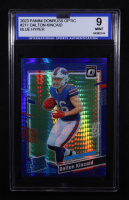 Dalton Kincaid 2023 Panini Donruss Optic Blue Hyper RR #211 RC (ISA 9) at PristineAuction.com
