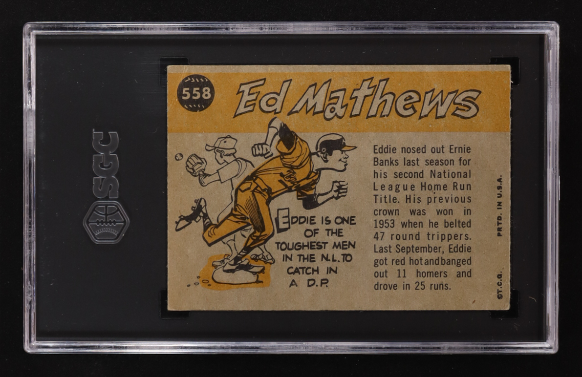 Eddie Mathews 1960 Topps #558 AS (SGC 4) at PristineAuction.com Eddie Mathews 1960 Topps #558 AS (SGC 4) at PristineAuction.com