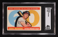 Eddie Mathews 1960 Topps #558 AS (SGC 4) at PristineAuction.com