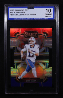 Josh Allen 2023 Panini Select Concourse Red & Blue Die-Cut Prizm #13 (ISA 10) at PristineAuction.com