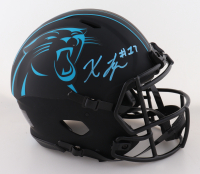 Xavier Legette Signed Panthers Full-Size On-Field Authentic Eclipse Alternate Speed Helmet (Beckett) at PristineAuction.com