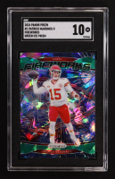 Patrick Mahomes II 2024 Panini Prizm Fireworks Prizms Green Ice #1 (SGC 10) at PristineAuction.com