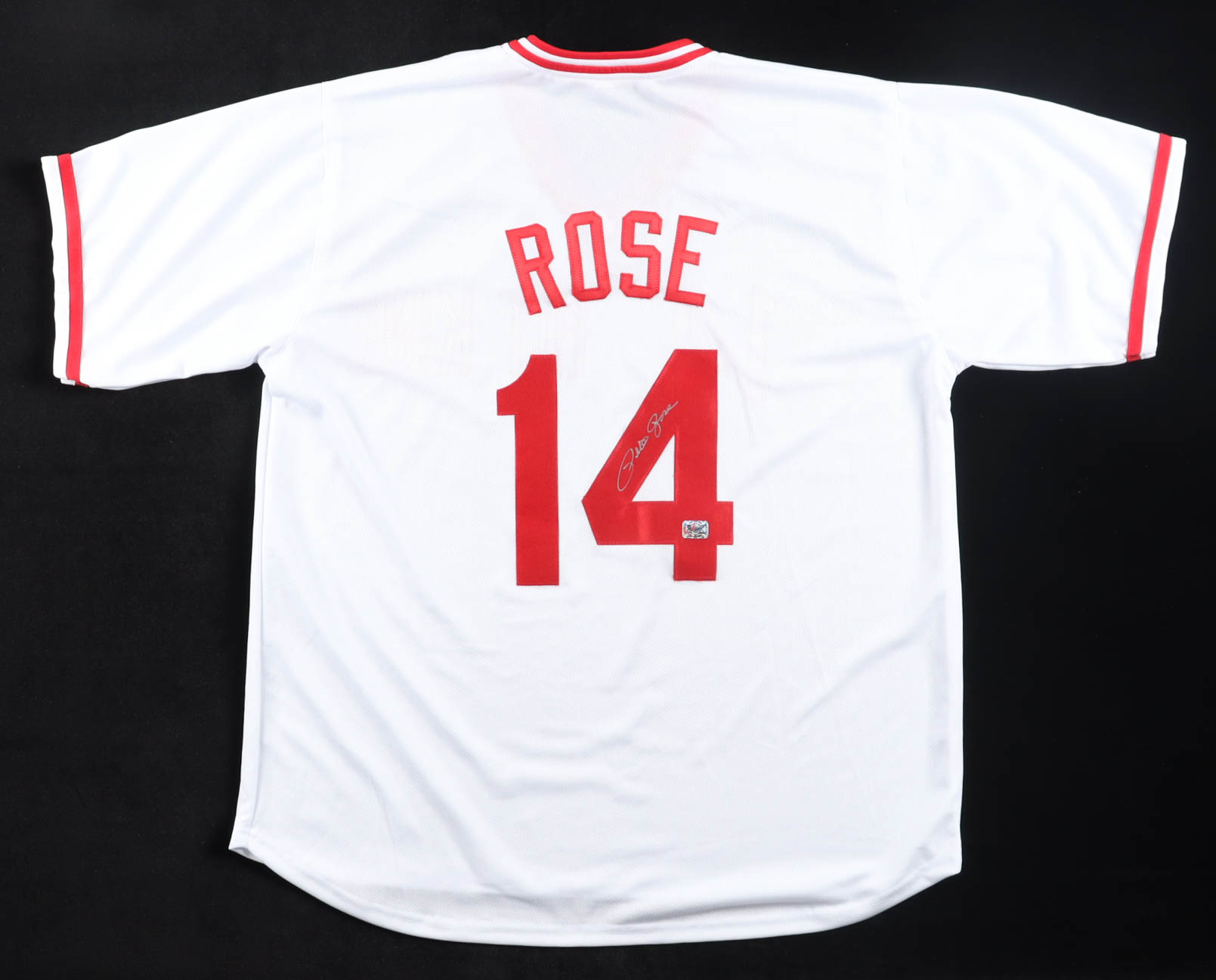 Pete Rose Signed Jersey (Rose) at PristineAuction.com Pete Rose Signed Jersey (Rose) at PristineAuction.com