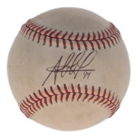 Jes&uacute;s Aguilar Signed OML Baseball (JSA) at PristineAuction.com