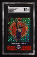 LeBron James 2019-20 Panini Mosaic Jam Masters Mosaic Green #16 (SGC 10) at PristineAuction.com
