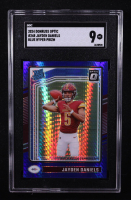 Jayden Daniels 2024 Donruss Optic Blue Hyper #248 RR RC (SGC 9) at PristineAuction.com