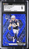 Drake Maye 2025 Panini Mosaic Blue Scope #28 (CGC 9) at PristineAuction.com