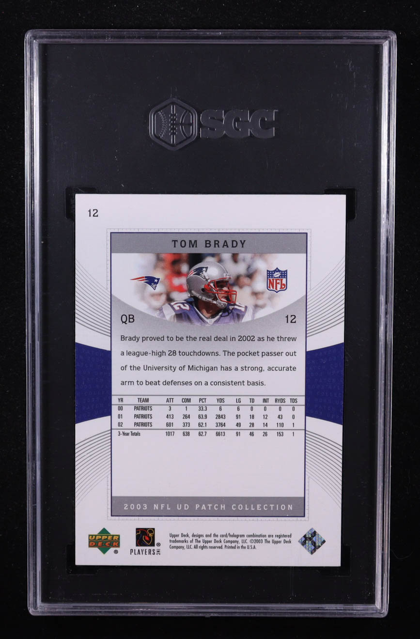 Tom Brady 2003 UD Patch Collection #12 (SGC 9.5) at PristineAuction.com Tom Brady 2003 UD Patch Collection #12 (SGC 9.5) at PristineAuction.com