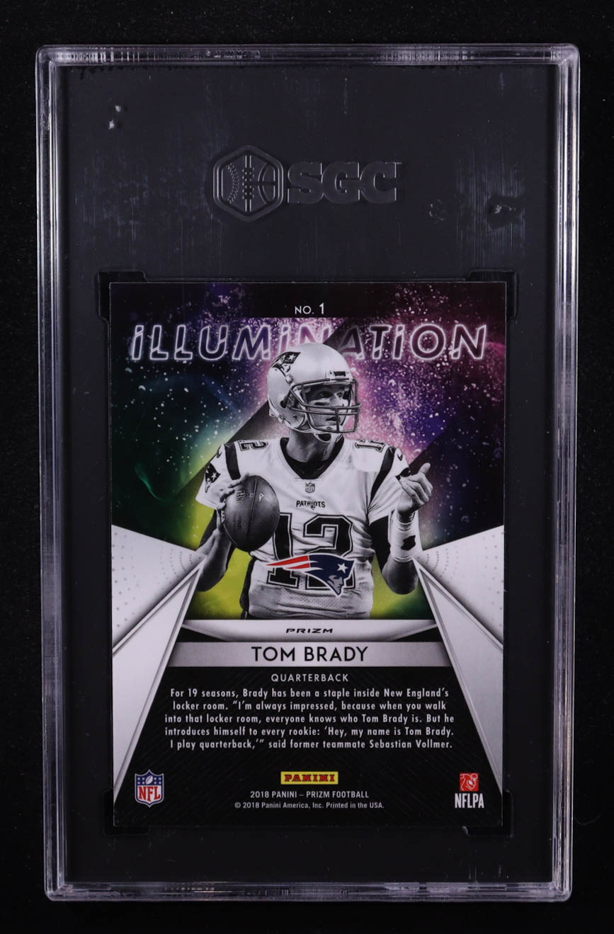 Tom Brady 2018 Panini Prizm Illumination Prizms #1 (SGC 9.5) at PristineAuction.com Tom Brady 2018 Panini Prizm Illumination Prizms #1 (SGC 9.5) at PristineAuction.com