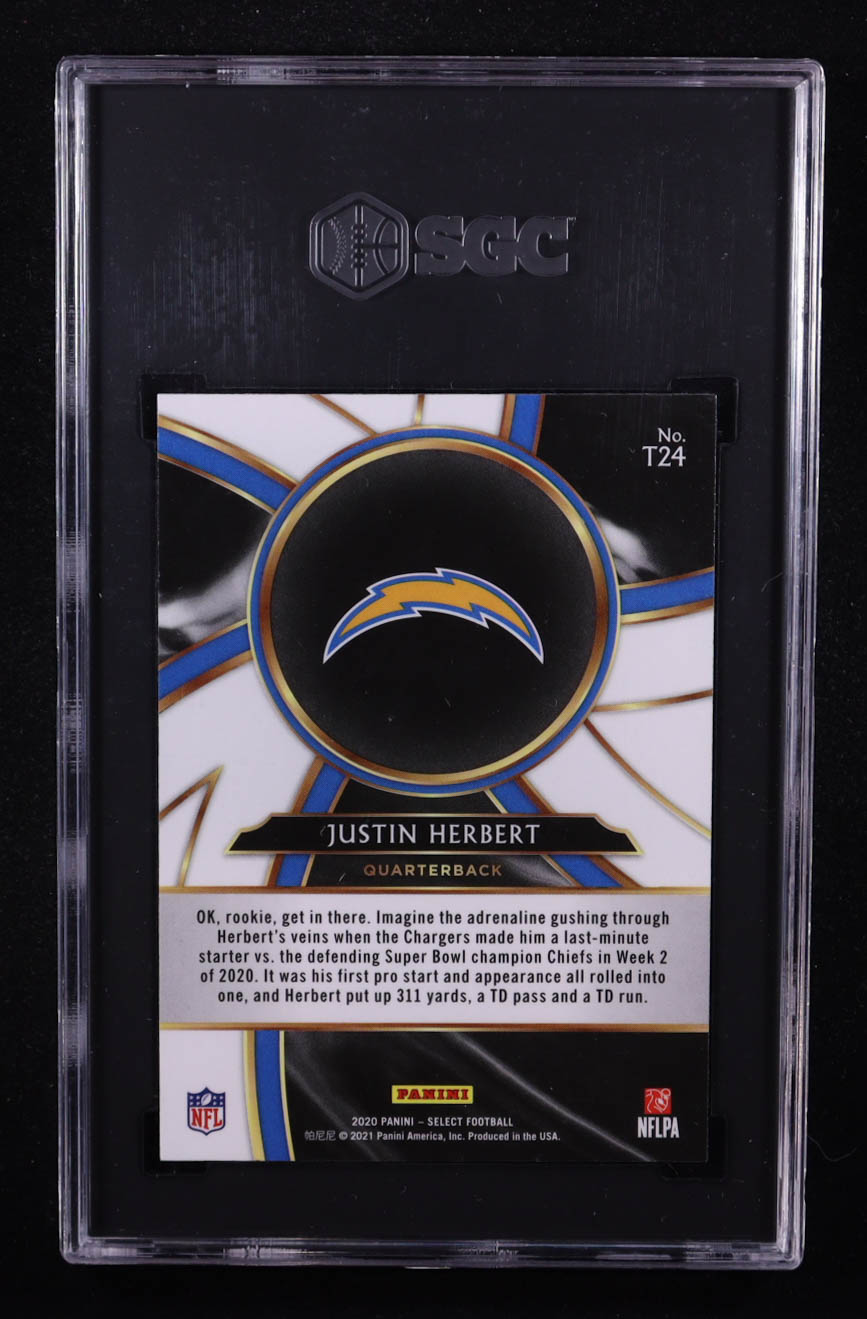 Justin Herbert 2020 Select Turbocharged #24 RC (SGC 9.5) at PristineAuction.com Justin Herbert 2020 Select Turbocharged #24 RC (SGC 9.5) at PristineAuction.com