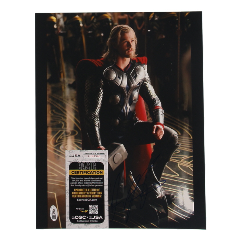 Chris Hemsworth Signed "Thor" 11x14 Photo (JSA) at PristineAuction.com Chris Hemsworth Signed "Thor" 11x14 Photo (JSA) at PristineAuction.com