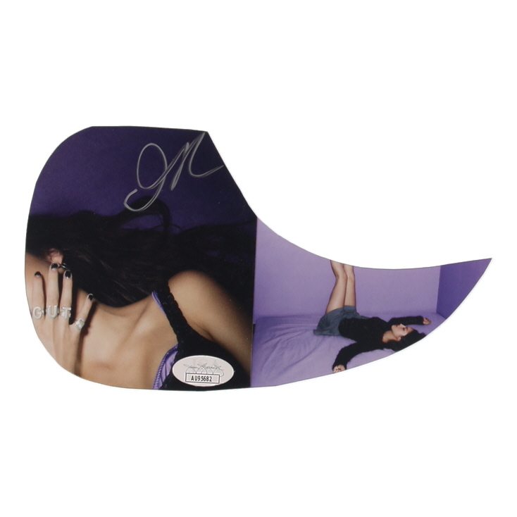 Olivia Rodrigo Signed "Guts" Custom Insert Pickguard (JSA) at PristineAuction.com Olivia Rodrigo Signed "Guts" Custom Insert Pickguard (JSA) at PristineAuction.com