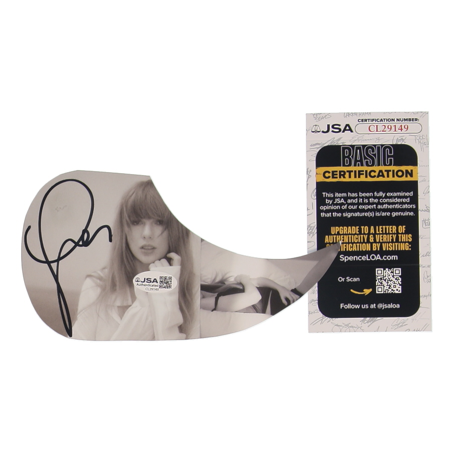 Taylor Swift Signed "Folklore" Custom Insert Pickguard (JSA) at PristineAuction.com Taylor Swift Signed "Folklore" Custom Insert Pickguard (JSA) at PristineAuction.com
