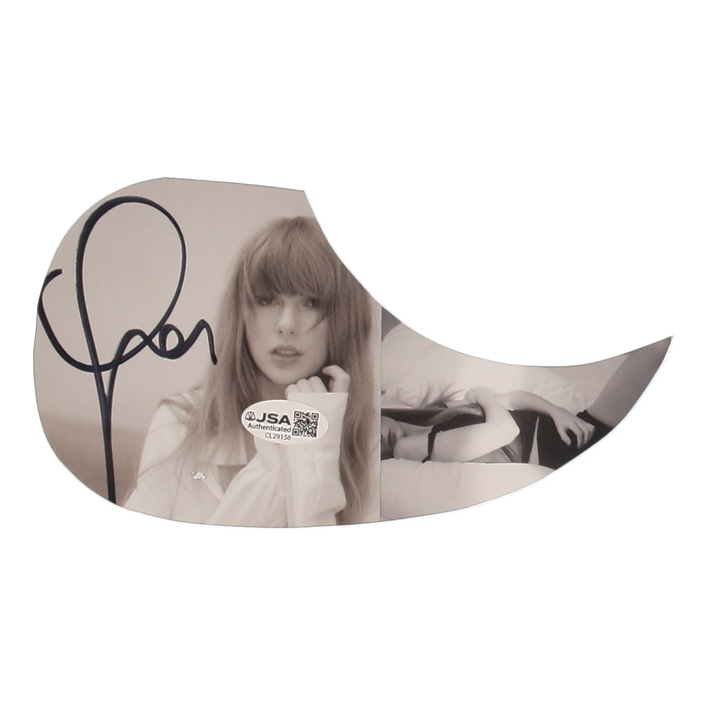 Taylor Swift Signed "Folklore" Custom Insert Pickguard (JSA) at PristineAuction.com Taylor Swift Signed "Folklore" Custom Insert Pickguard (JSA) at PristineAuction.com