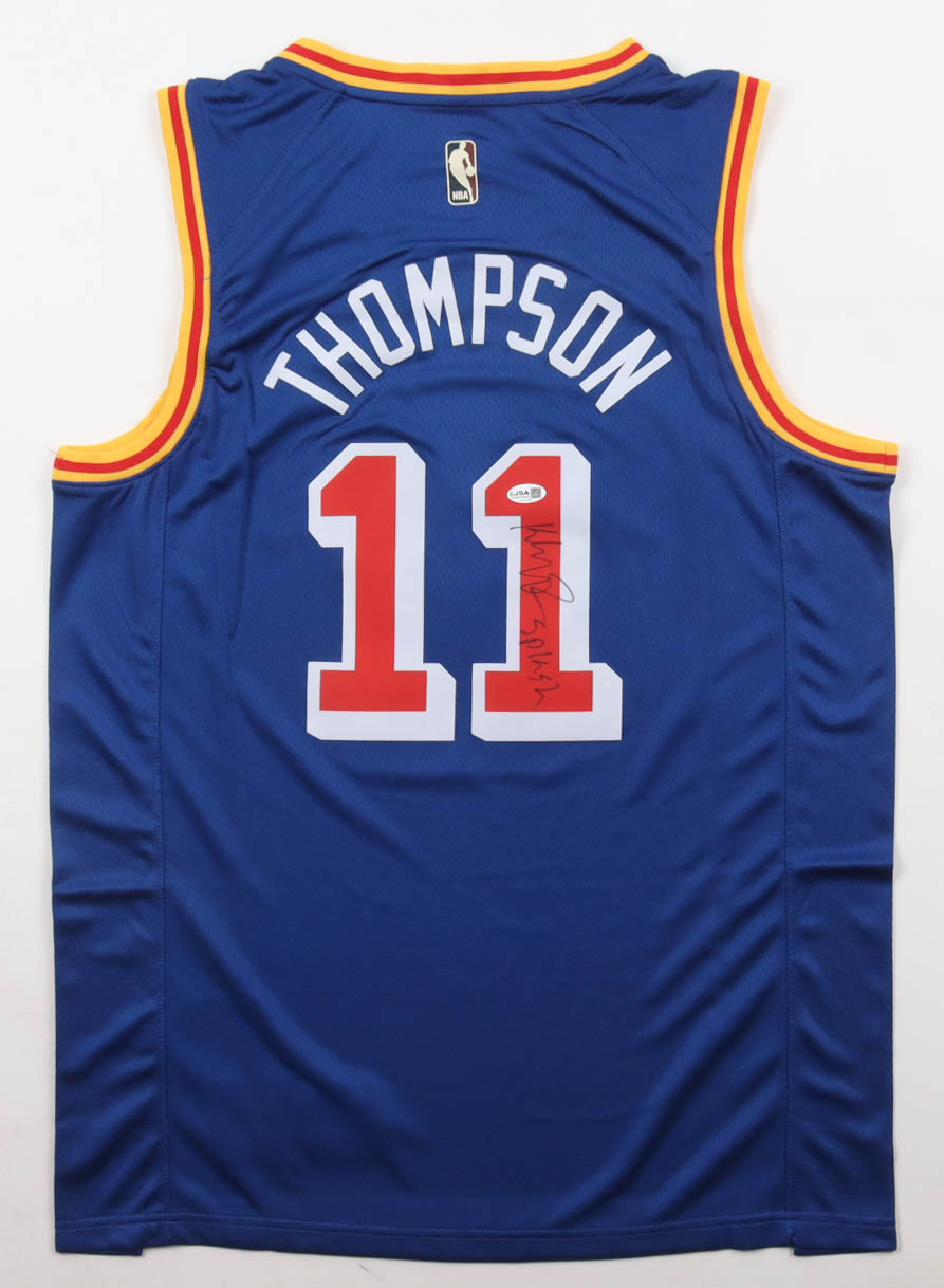Klay Thompson Signed Warriors Nike Authentic Jersey Inscribed "Splash" (JSA) at PristineAuction.com Klay Thompson Signed Warriors Nike Authentic Jersey Inscribed "Splash" (JSA) at PristineAuction.com