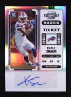 Khalil Shakir 2022 Panini Contenders Optic Silver #180 AU RC at PristineAuction.com