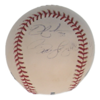 2009 Yankees OML Baseball Signed by (5) with Nick Swisher, Joba Chamberlain, Marcus Thames, Austin Kearns (JSA) at PristineAuction.com